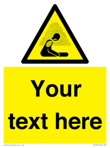 Custom warning asphyxiating atmosphere